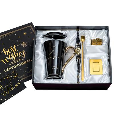 Bankoo Leo Kahve Şık Burç İşareti Popüler Hediye Kadın Düğün İçin 400ml Kupa, Kupa, Anne, Baba, Erkekler, Kadınlar, Doğum Günleri, Kız Arkadaş, Eş, Kız Kardeş,