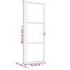 VidaXL Interior Door 76x201.5 Cm Black Frosted Glass and Aluminum 350552