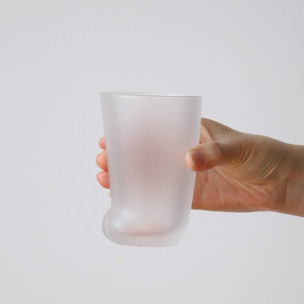 Coconeco Koko Neko Glass Craft Box Set of 4 Diatomaceous Earth Coaster Made In Japan Cat Cup Glass Gift Gift Present (300ml / / Included)