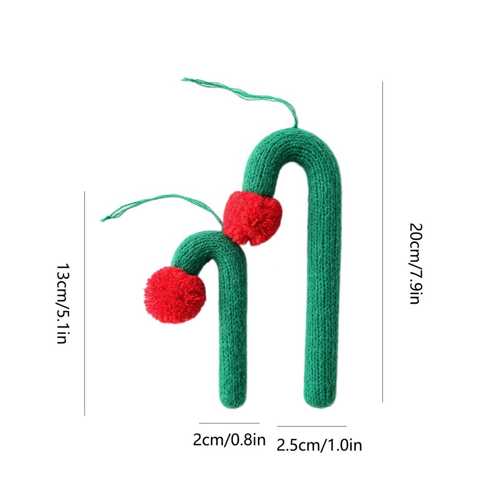 Candy Cane Decorations Realistic Christmas Tree Decorations Garland Felt Crafts Festive Decor For Mantelpieces Walls Kids Family