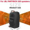 Přenosný obal na reproduktor Vodotěsný Polstrovaný Ochranný obal na reproduktor Pro JBL PARTYBOX 520 Oboustranná Úložná taška na reproduktor Odolná proti opotřebení