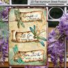 2D Flat, Vintage Dragonfly Metal Sign - 8x12 Inch Retro Dragonflies Aluminium Wall Art Decor, Durable Metal Picture For, Cafe, Bar, Kitchen, Bathroom
