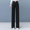 2026 Women's High Waist Chenille Wide Leg Pants - Spring/Autumn Style for Petite Women