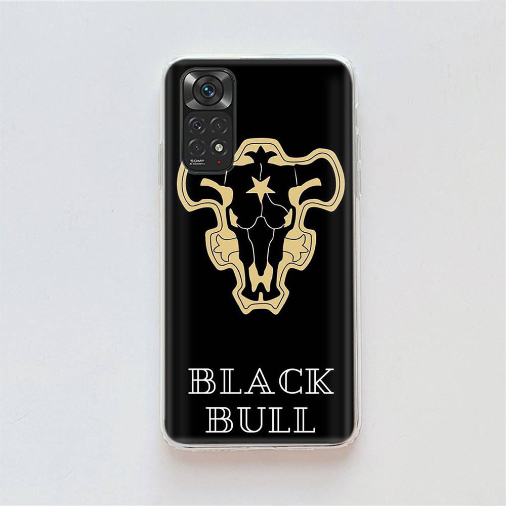 DT51 Black Clover Anime Case for Samsung A04 A14 A23 A34 A54 M23 M33 M52 M53 Realme 10 9 C30S C35 C55 VIVO Y02S Y21 Y33S Y51 X80 Pro Clear Cover