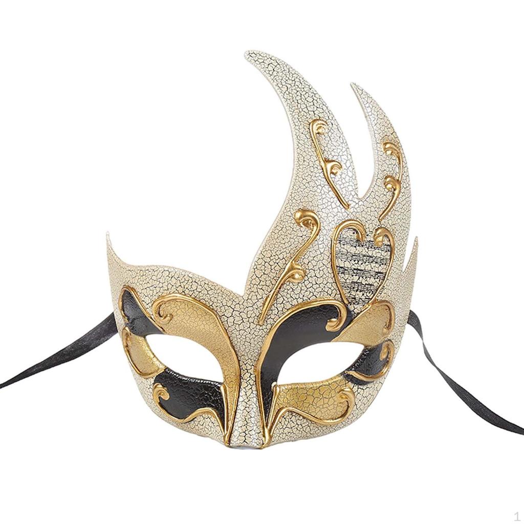 Flame Shape Mask Masquerade Dressing up with Straps Carnivals Nightclub Cosplay Halloween