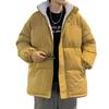 Men's Loose Casual Cotton Jacket Long Hip-Length    Warm Winter Daily Coat