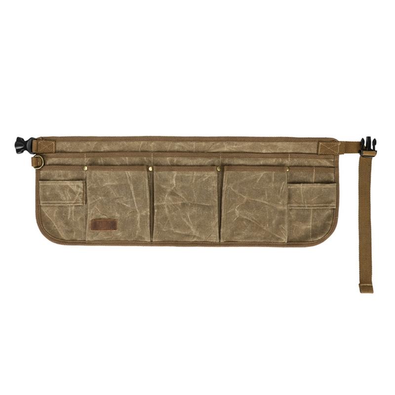 

Професійний ремінь для інструментів із кількома кишенями. Допоміжний ремінь для ентузіастів DIY. Майстри. Робочий фартух для професіоналів. хакі