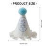 Birthday Hat Lovely Lace Pattern Adjustment Party Hat Features Lace Edging And Soft Ball Decoration