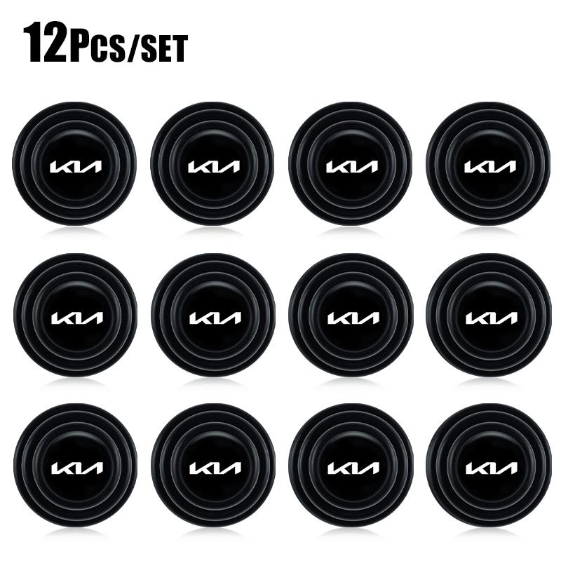 8/12Pcs Car Door Silicone Anti Shock Pad Accessories For KIA K9 Sportage Niro K5 Carnival EV6 EV9 EV3 K8 Stinger Forte Ceed