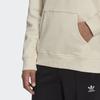 Adidas Originals Solid Color Brand Logo Printed Hooded Sweatshirt Women Sweatshirt Off-White H33586