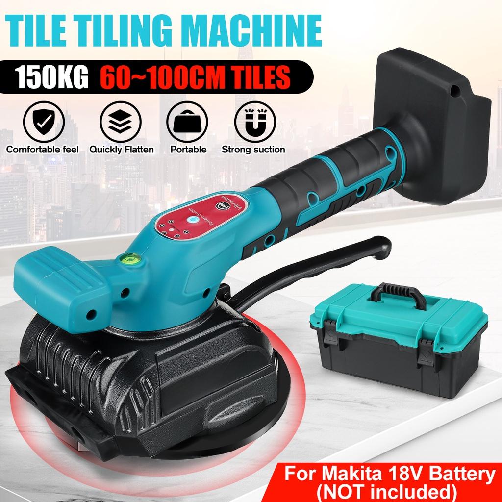 200W Fliesenverlegemaschine 5-Gänge Einstellbarer Automatischer Fliesenrüttler Saugheber Bodenrüttler Nivellierwerkzeug für 18V Akku