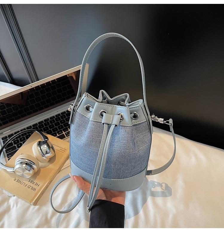 Small bag women's 2025 new versatile casual shoulder messenger bag Korean version ins fashion bucket bag