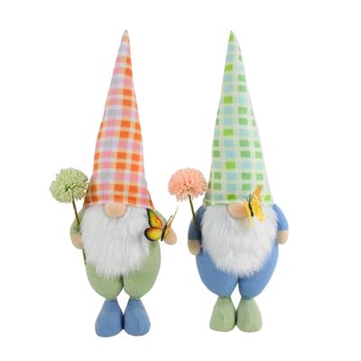 Spring Gnomes Plush with Butterfly Handmade Gnome Decoration Scandinavian Tomte Stuffed Toy for Home Farmhouse Decor