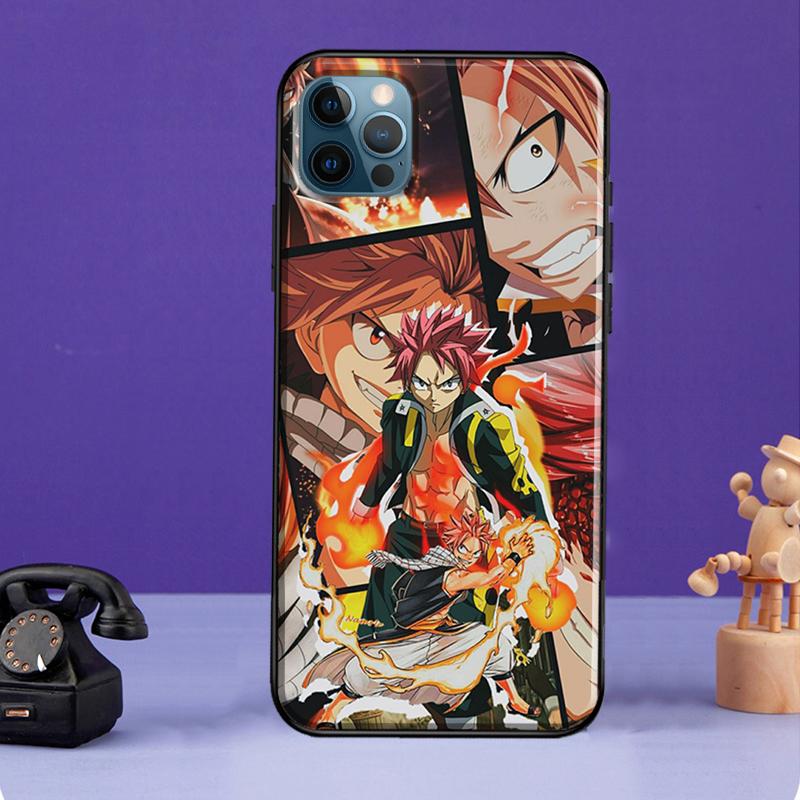 Fairy Tail Natsu Case For iPhone XR X XS Max SE 2020 7 8 Plus Phone Cover For iPhone 11 14 12 13 Pro Max Mini