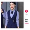 Unisex Professional Vest for Flight Attendants and Hotel Receptionists - Summer Work Uniform