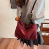 Retro Style Popular Leopard Print Tote Bag 2025 New Autumn Large Capacity Simple Shoulder Bag Crossbody Women's Bag