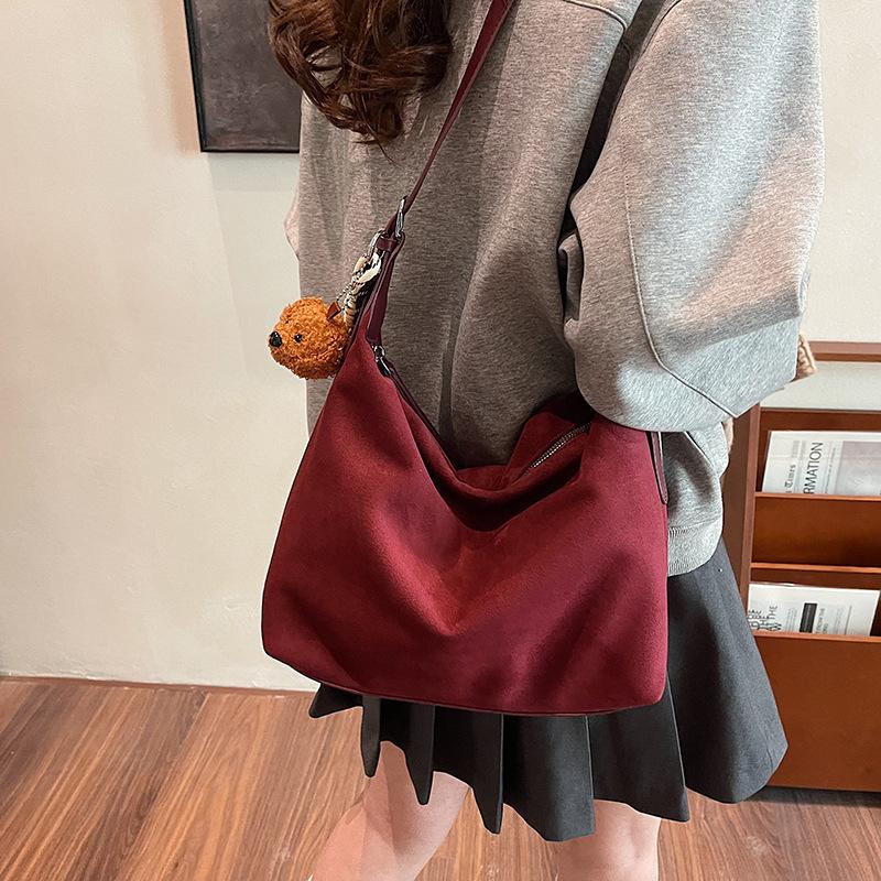 Retro Style Popular Leopard Print Tote Bag 2025 New Autumn Large Capacity Simple Shoulder Bag Crossbody Women's Bag