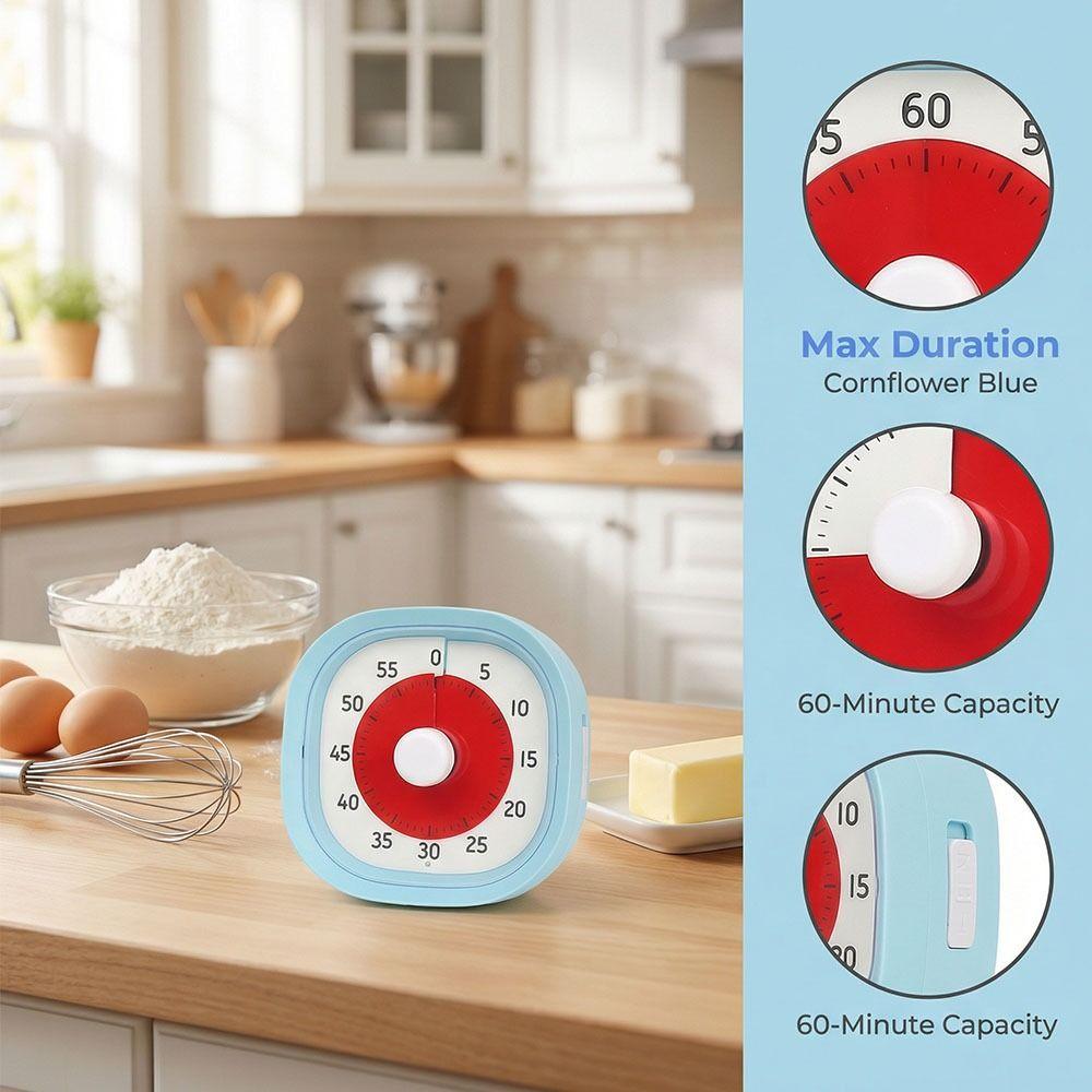 Time Management Visual  Timer Self-discipline Alarm Clock Kitchen Countdown Reminder  Homework