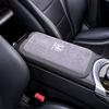 Suede Leather Car Armrest Box Pad Car Armrest Mat Car Accessories For Honda Mugen Jazz Insight Freed Fit CRV Civic Accord City akx256