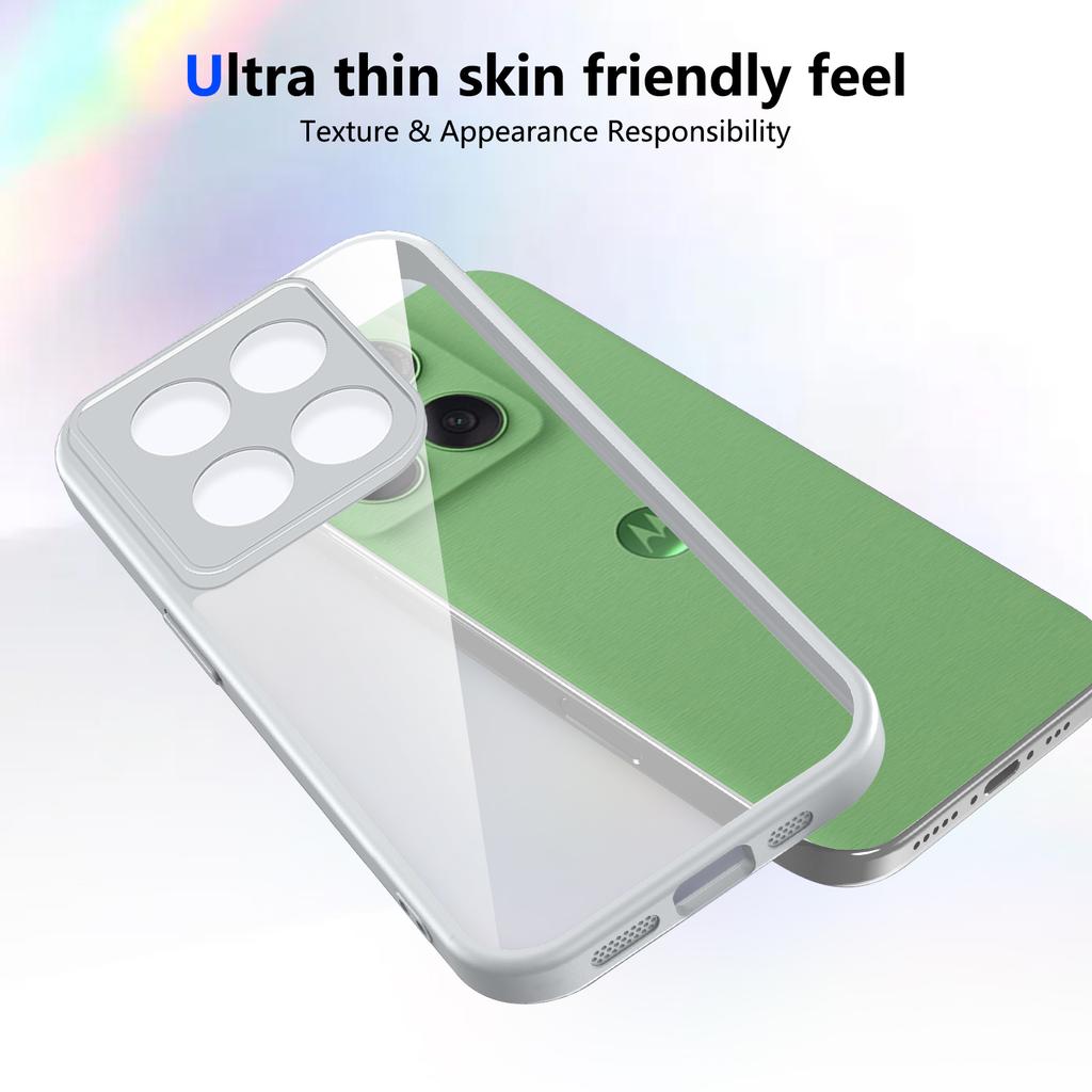 Per Motorola Moto G56 5G Custodia Antiurto Bumper in Silicone Cuscino d'Aria Copertura Posteriore Opaca Trasparente Custodia Rigida per Telefono per Moto G56 XT2529