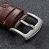 Matte Genuine Cowhide Watch Band for Swatch YOS440 449 401 447 Bamboo Embossed Leather Watch Strap for Men Business Wristband