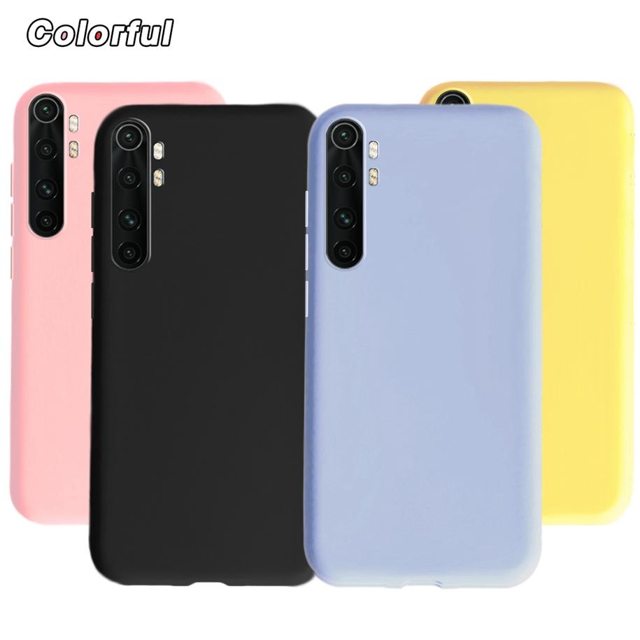 Für Xiaomi Mi Note 10 Lite Hülle 6,47" Gelb Schwarz Farbe Weiches Funda Schlanke Rückabdeckung Für Xiaomi Note 10 Lite Mi Note10 Lite Coque