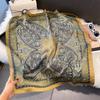 Silk scarf femininity small square scarf decoration 71 professional small square scarf silk scarf summer thin versatile scarf French headband