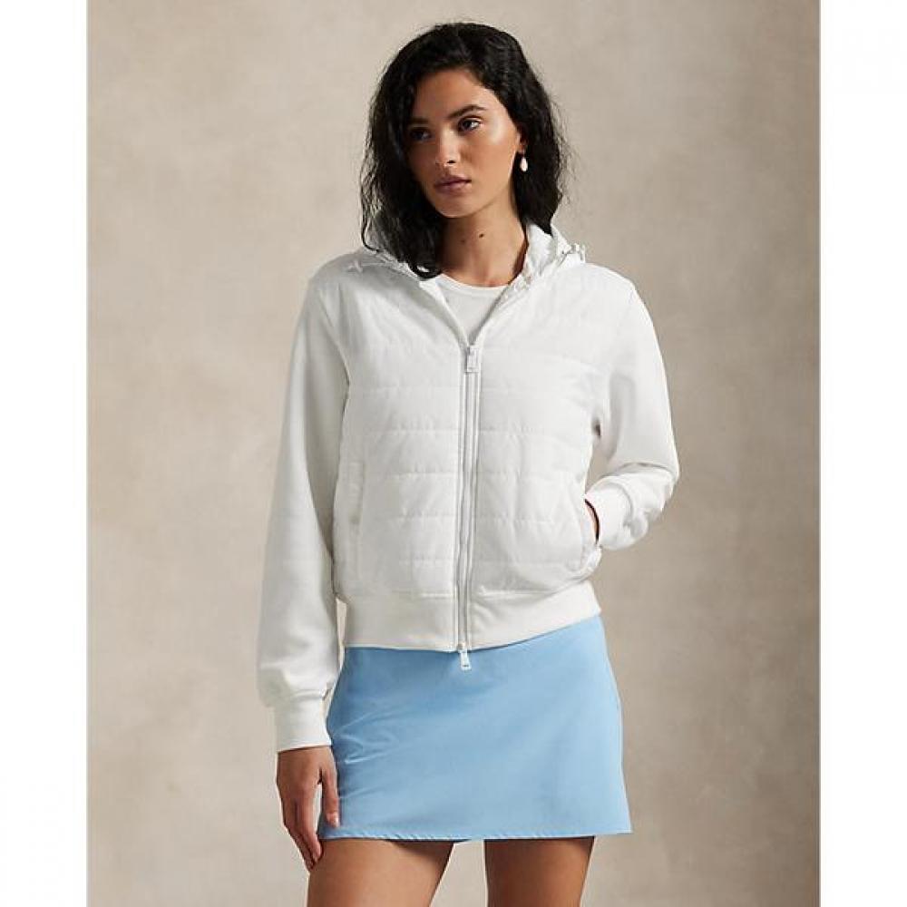 Polo Golf Women Hybrid Fleece Quilted Full Zip Hoodie  Wmxgkninfb20039100 L