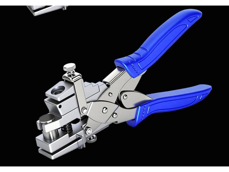 East Tour Multifunctional Edge Banding Hole Punch Woodworking Tool with Screw Hole Cover Pliers