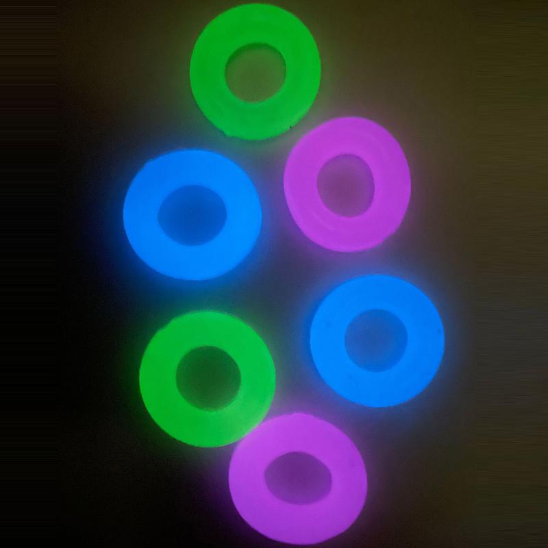 Luminous TPE Stretchy Penis Ring Transparent Jelly Cock Ring Classic Erection Enhancing Delay Ejaculation Adult Sex Shop For Men