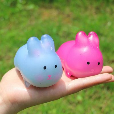Squishy Bunny Sensory Toy Rebound Squeeze Color-changing Toy Rabbit Pinch Le  Uncompressed Toy