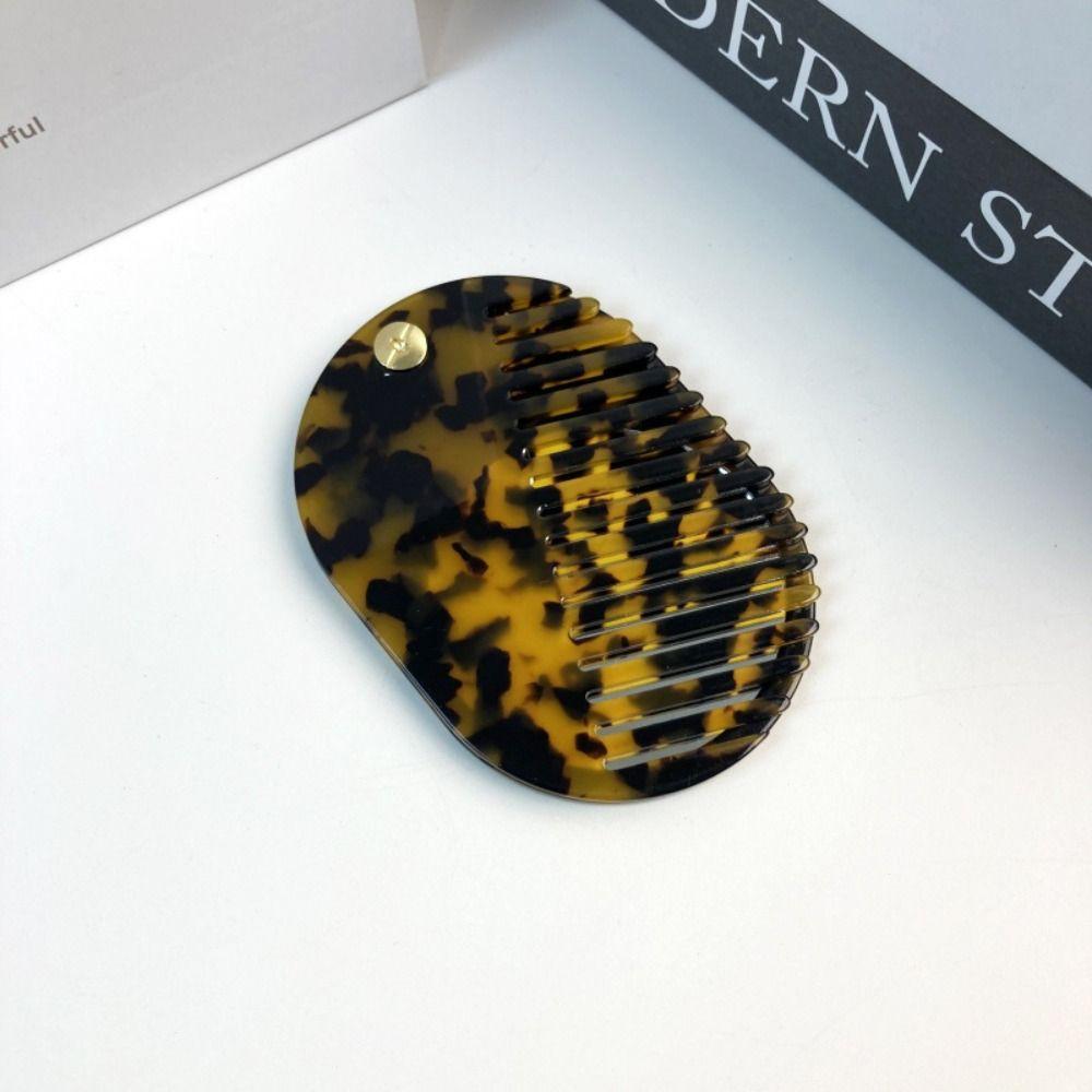 Mini Hair comb Acetate Mirror comb portable Makeup Mirror  Travel