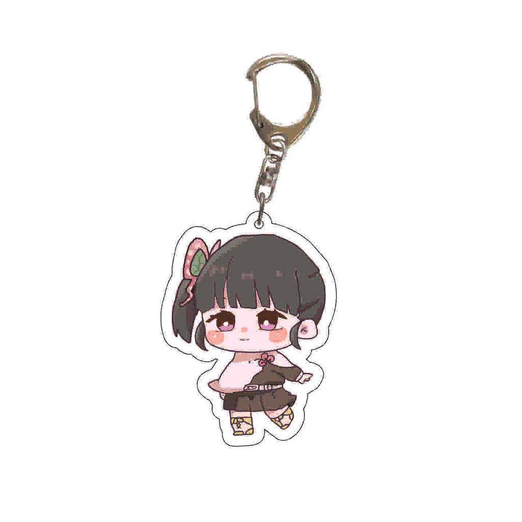 Demon Slayer Kimetsu No Yaiba Acrylic Key Ring Backpack Pendant Anime Cosplay Accessory Gift for Fans Collection