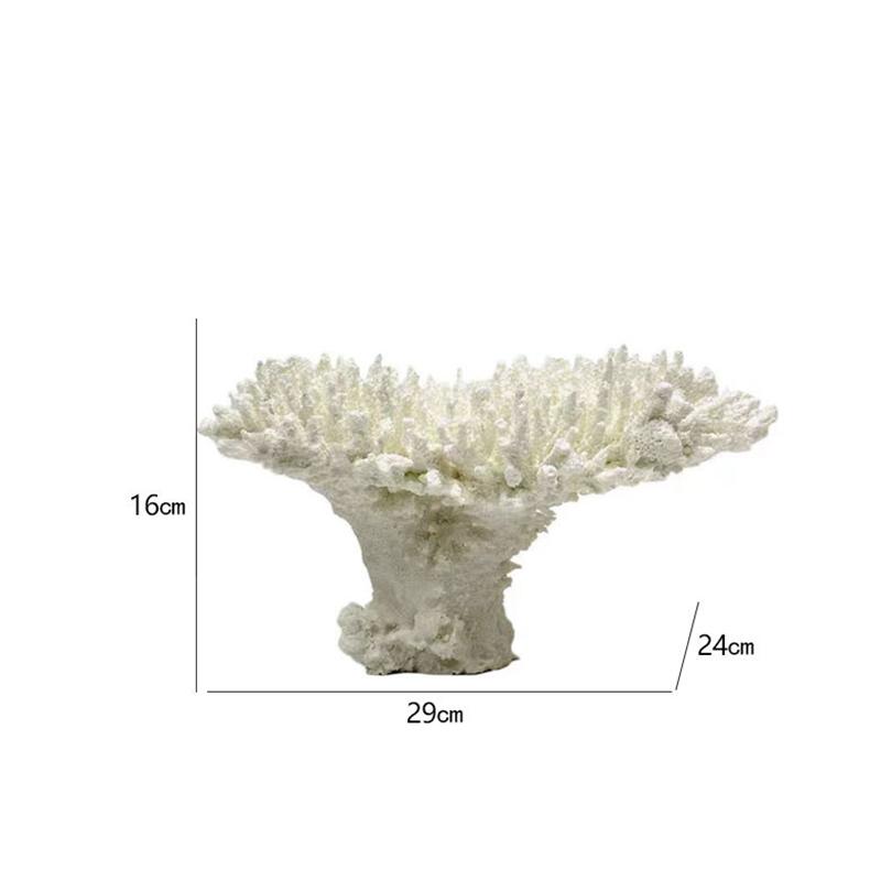 

Modern Geometric Art Simulation Coral Sculpture Ornaments, White Coral Model Sculptures, Resin Crafts, Home Decoration