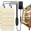 Ultra-thin Full Spectrum LED Grow Panel Light Dimmable Timer Plant Lights Indoor Plants Rack Cabinet Growing Lamp