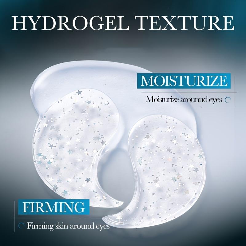 60 szt. Perłowa Gwieździsta Maska na Oczy, Kolagen, Redukcja Cieni pod Oczami, Hipoalergiczny Żel, Poprawa Zmarszczek wokół Oczu, Odmładzanie Oczu