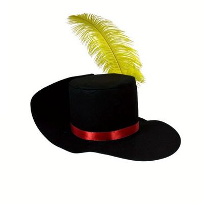 Oblečení Kostým Sněhuláka Klobouk Festivalový Tematický Sněhulák Dekorace Kouzelnický Klobouk Vintage Design Kostým Cosplay Plstěná Čepice