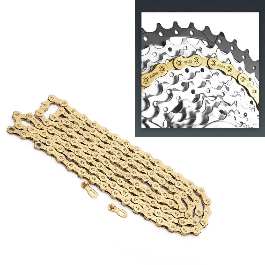 12 Speed Bike Chain 1/2x11/128 Inch 126 Links Lightweight Chain for Mountain Road Bike