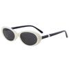 New fake home retro oval cat eye orange pearl women's sunglasses premium sunglasses