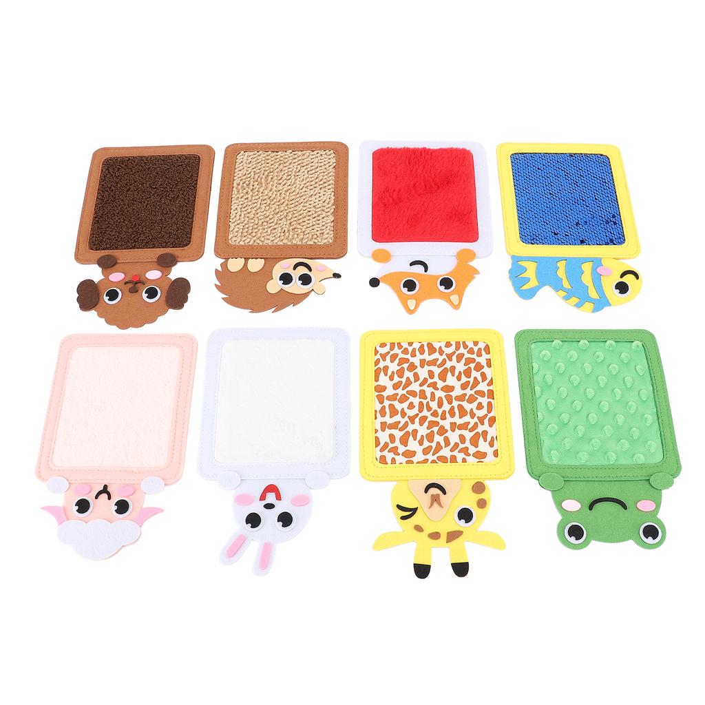 8pcs Sensory Mats Sensory Activity Mats Tactile Wall Panel Assorted Textured Floor Tiles Interactive Toy for Children