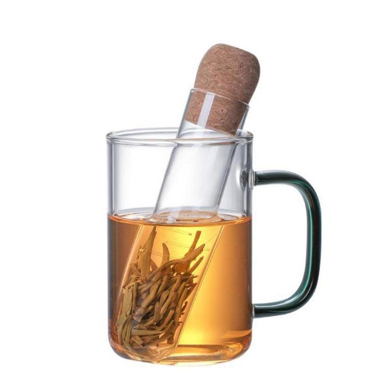 Tea Infuser Tea Filter Sieve Glass Pipe Creative Brewing for Spice Herb Tea Strainer Teaware Tool Accessorie