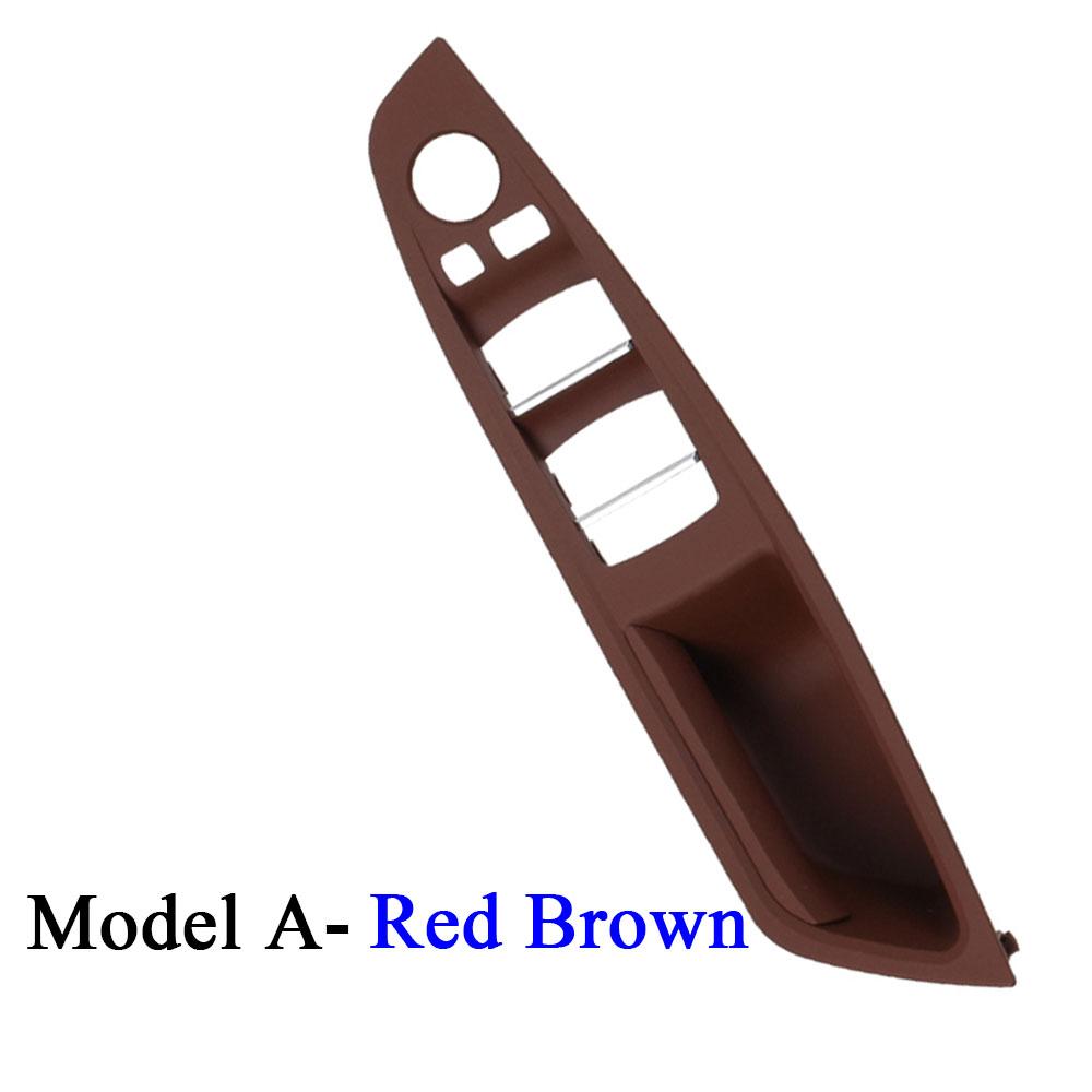 

RHD правый водитель автомобиля внутренняя дверь подлокотник ручка панель накладка для BMW 5 серии F10 F11 F18 520 523 525 528 530 Model A-Redbrown