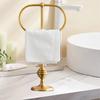 Towel Rack Hand Holder Retro Convenient Storage Decorative Brass Freestanding for Vanity