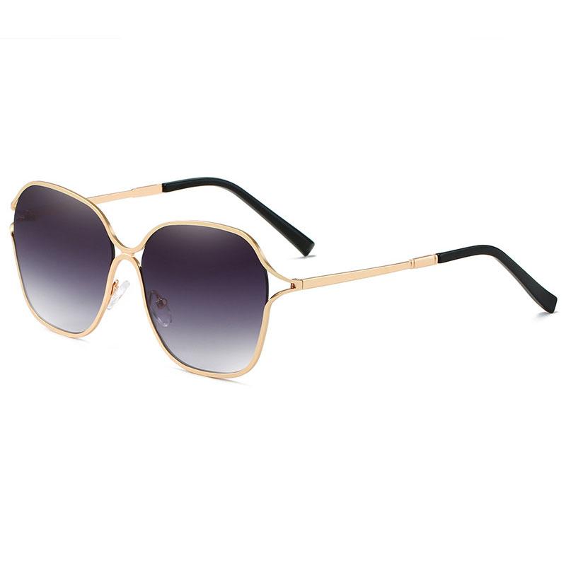 1pc Unisex Vintage Classic Personality Square Metal Frame Hollow Out Design Fashion Sunglasses For Outdoor Vacation Beach