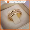 Huitan NEW Fashion Wedding Ring For Women Micro Paved Cubiz Zircon Finger Rings Female Engagement Jewelry Accessories