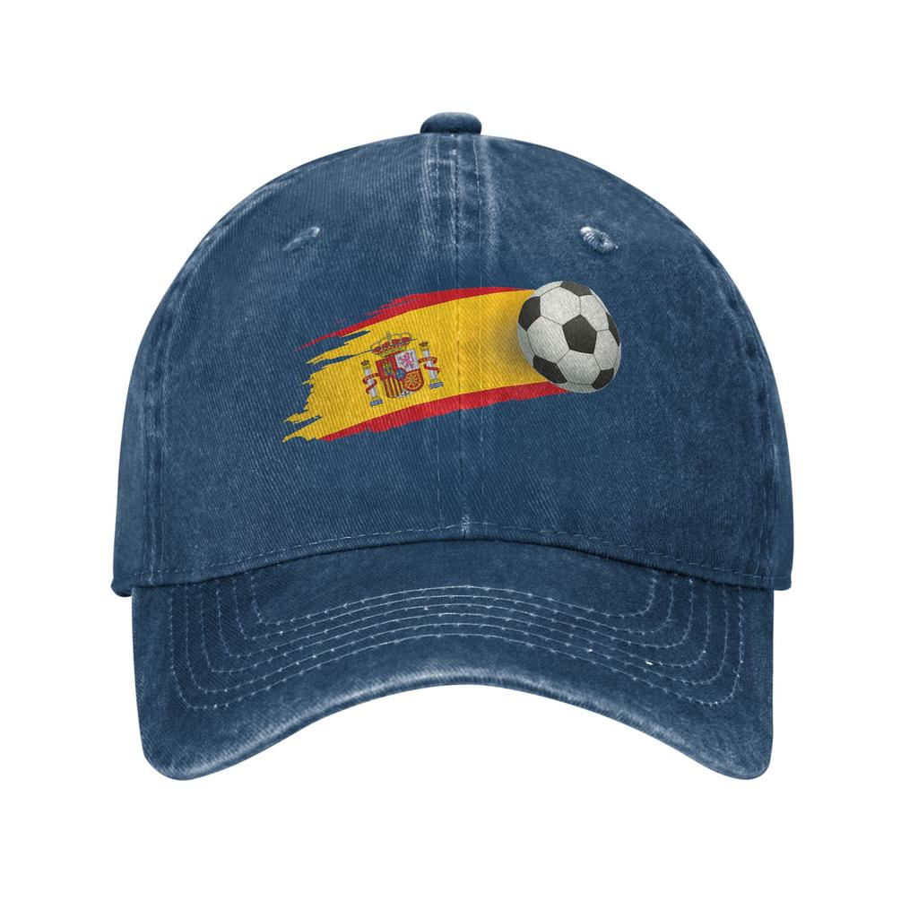 Hiszpania Hiszpańska Flaga Słońce Czapka z Daszkiem Codzienna Unisex Damska Spierana Czapka Trucker Wodoodporny Design Bieganie Hipisowska Czapka Snapback Pomysł na Prezent