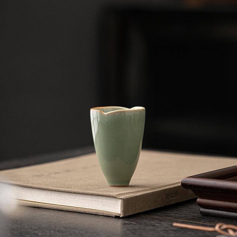 Retro celadon teacup Kung Fu tea set creative pure handmade home small smelling cup drinking tea master cup tasting tea cup