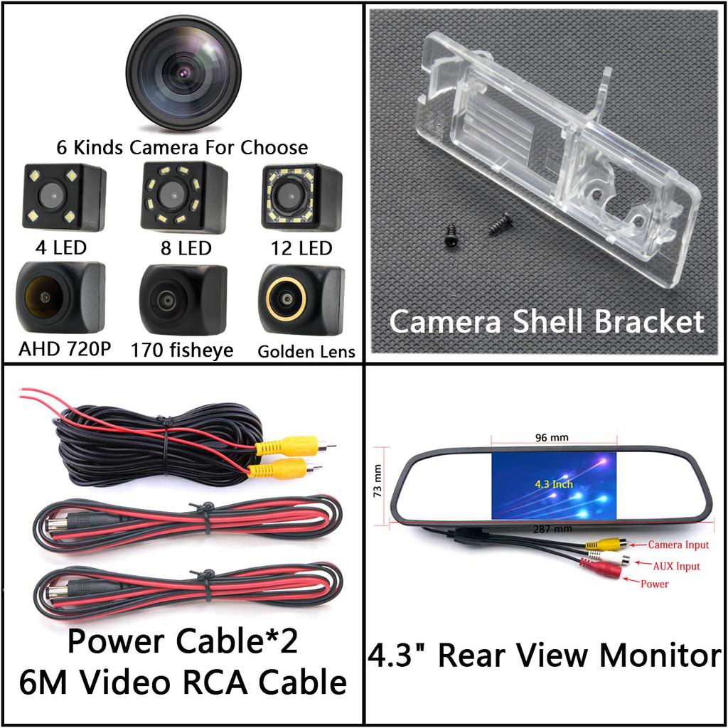Fisheye 720P AHD Backup Reversing Rear View Camera For Renault Megane III Hatchback Laguna II III Hatchback Clio 4 Zoe Car