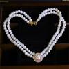 Elegant Vintage Pearl Necklace Earring Set Women Party Wedding Daily Decoration Jewelry