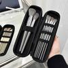 Reise Make-up Pinsel Organizer Etui-Kosmetiktasche mit Reißverschluss und mehreren Fächern, tragbare Kulturtasche für Frauen, Männer